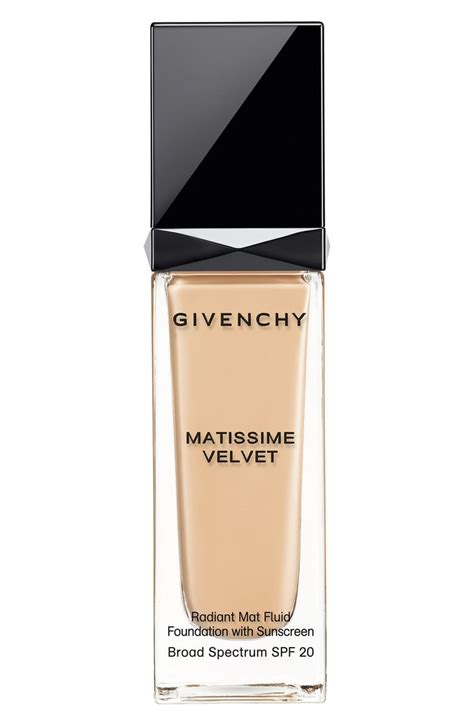 givenchy matissome velvet fluid|Matissime Velvet Radiant Mattifying Fluid Foundation SPF 20.